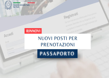 Nuovi posti – rinnovo passaporto